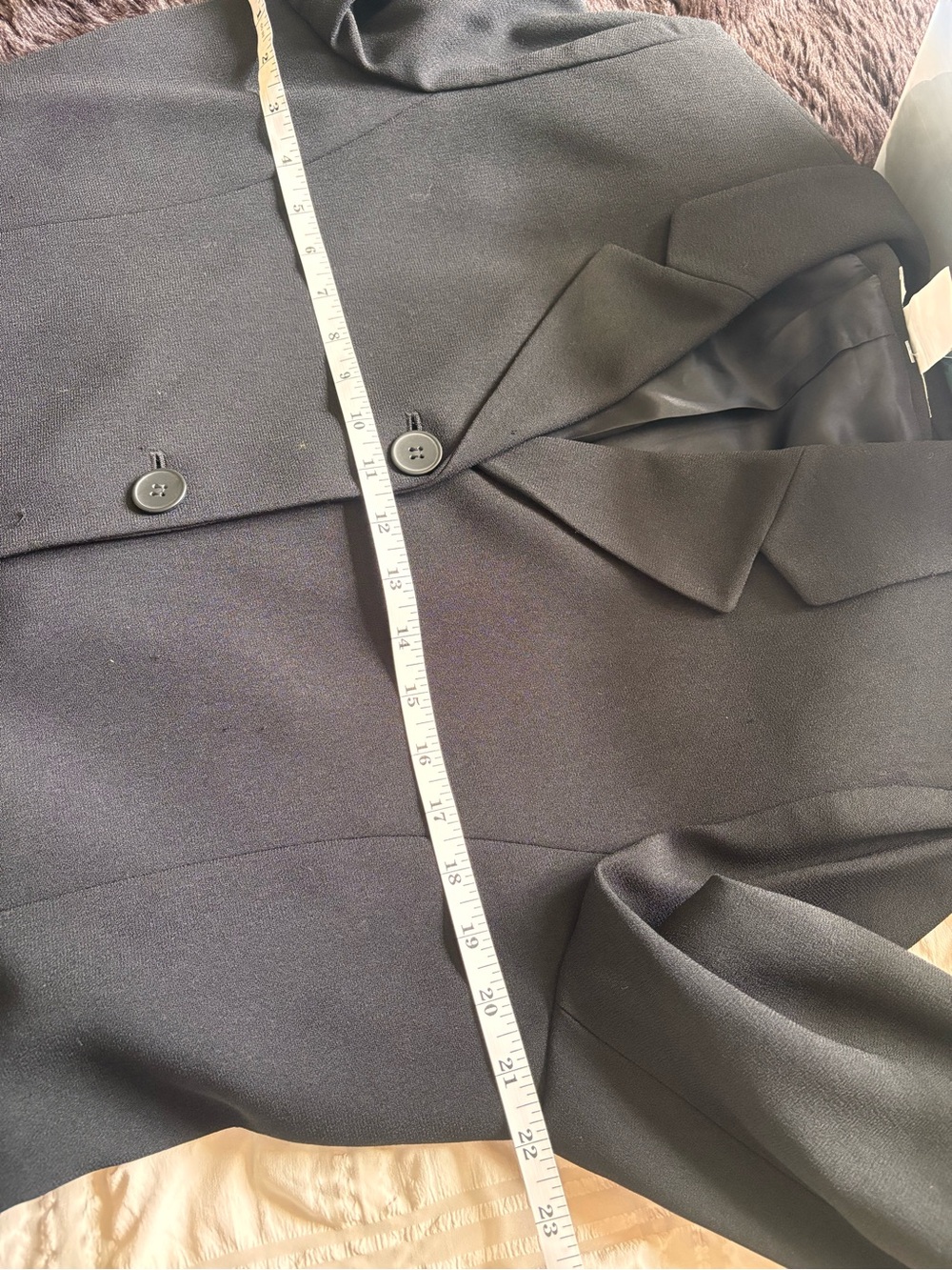 Jones NY Classic Black Women's Blazer Jacket 16 - Picture 6 of 8